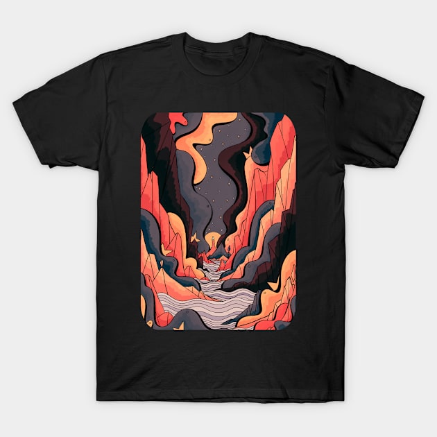 The distant tower T-Shirt by Swadeillustrations